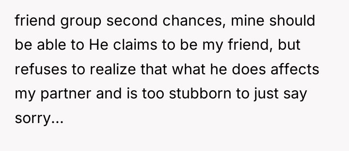 friend group second chances, mine should be able to He...