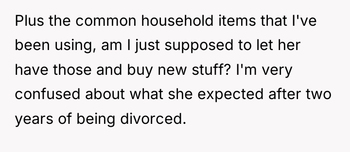 Plus the common household items that I've been using, am...