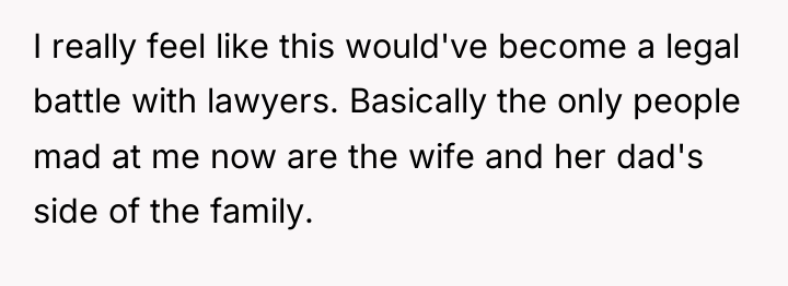 I really feel like this would've become a legal battle...