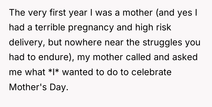 The very first year I was a mother (and yes...