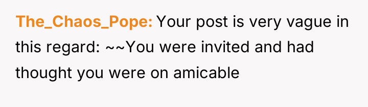 The_Chaos_Pope Your post is very vague in this regard: ~~You...