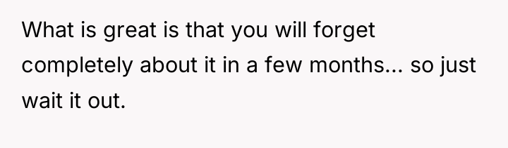 What is great is that you will forget completely about...