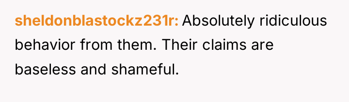 sheldonblastockz231r Absolutely ridiculous behavior from them. Their claims are baseless...