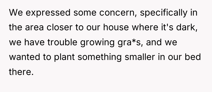 We expressed some concern, specifically in the area closer to...