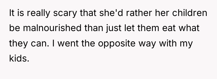 It is really scary that she'd rather her children be...