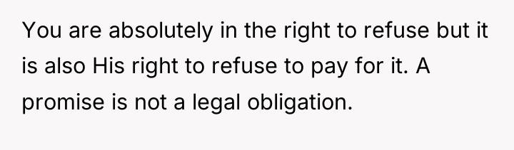 You are absolutely in the right to refuse but it...
