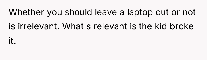Whether you should leave a laptop out or not is...