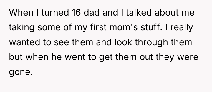 When I turned 16 dad and I talked about me...