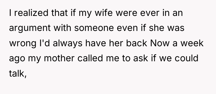 I realized that if my wife were ever in an...