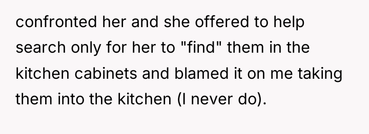 confronted her and she offered to help search only for...