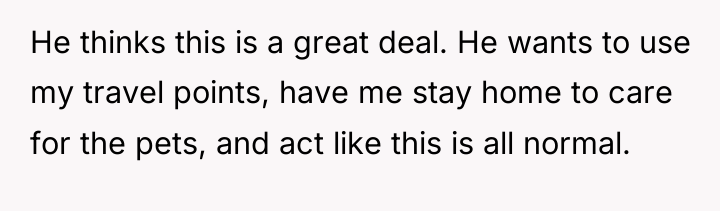 He thinks this is a great deal. He wants to...