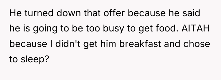 He turned down that offer because he said he is...