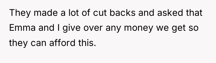 They made a lot of cut backs and asked that...