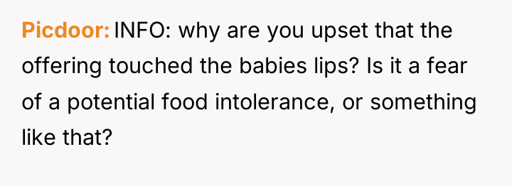 Picdoor INFO: why are you upset that the offering touched...