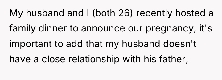 My husband and I (both 26) recently hosted a family...