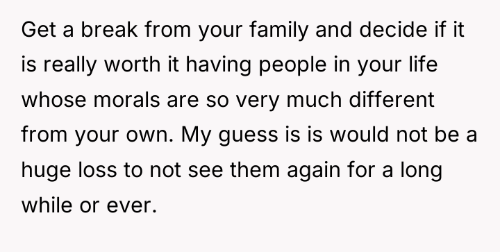 Get a break from your family and decide if it...