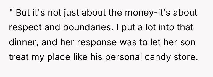 " But it's not just about the money-it's about respect...