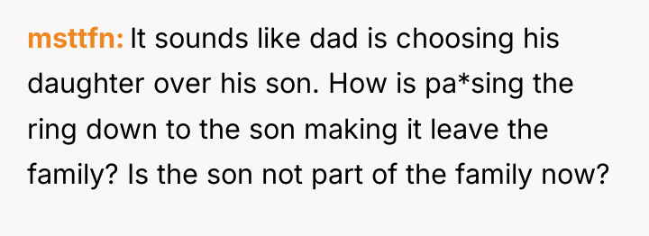 msttfn It sounds like dad is choosing his daughter over...