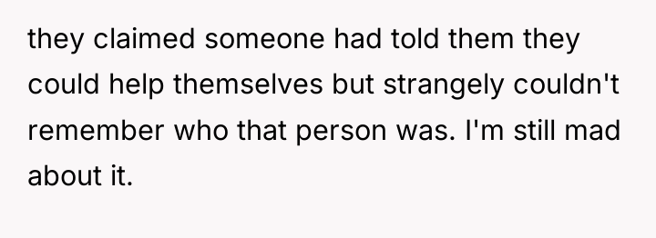 they claimed someone had told them they could help themselves...