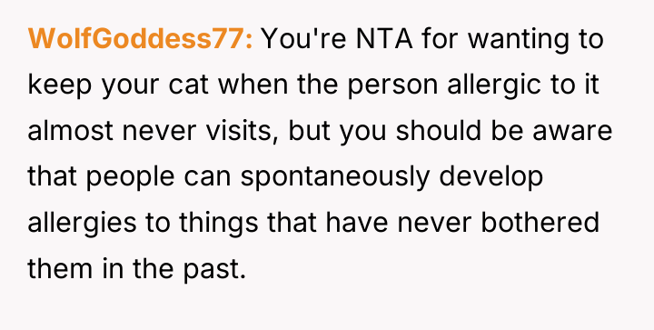 WolfGoddess77 You're NTA for wanting to keep your cat when...