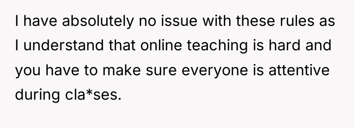 I have absolutely no issue with these rules as I...