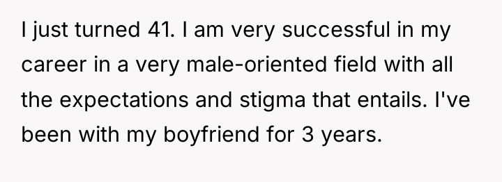 I just turned 41. I am very successful in my...