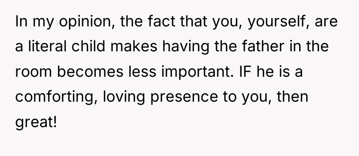 In my opinion, the fact that you, yourself, are a...