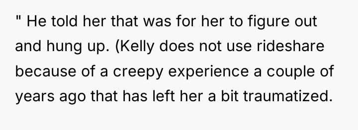 " He told her that was for her to figure...
