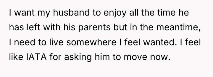 I want my husband to enjoy all the time he...
