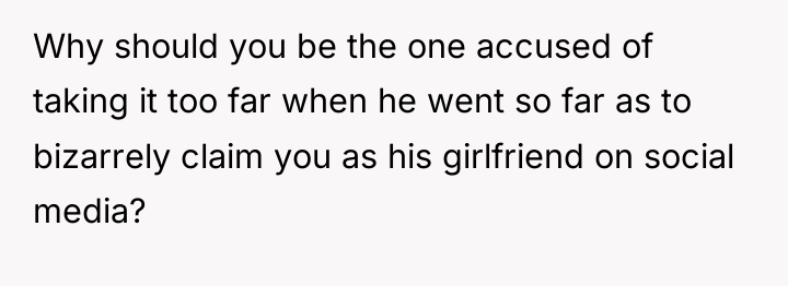 Why should you be the one accused of taking it...