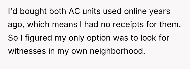 I'd bought both AC units used online years ago, which...