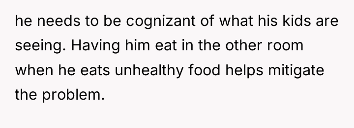 he needs to be cognizant of what his kids are...