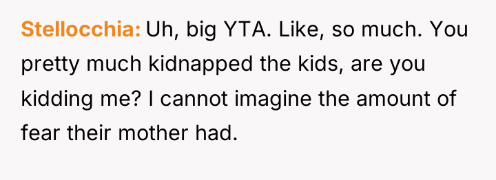 Stellocchia Uh, big YTA. Like, so much. You pretty much...