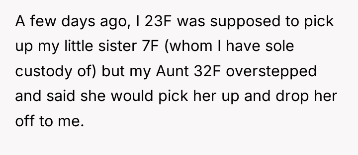 A few days ago, I 23F was supposed to pick...