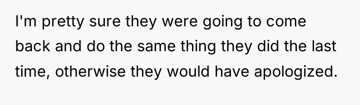 I'm pretty sure they were going to come back and...