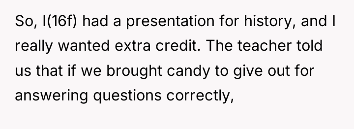 So, I(16f) had a presentation for history, and I really...