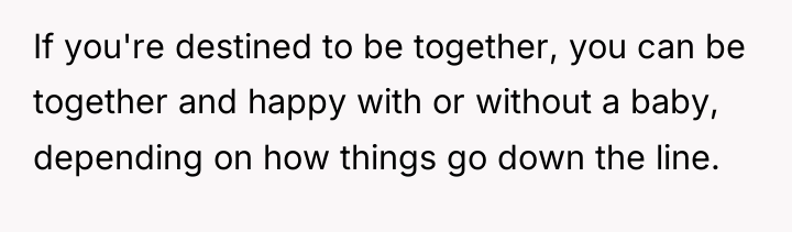 If you're destined to be together, you can be together...