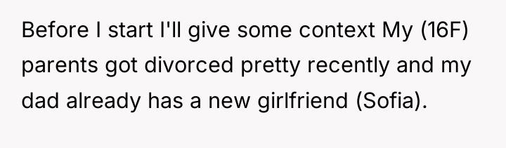Before I start I'll give some context My (16F) parents...
