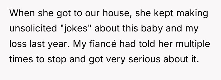 When she got to our house, she kept making unsolicited...