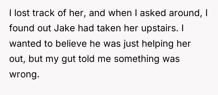 I lost track of her, and when I asked around,...