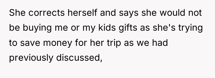 She corrects herself and says she would not be buying...
