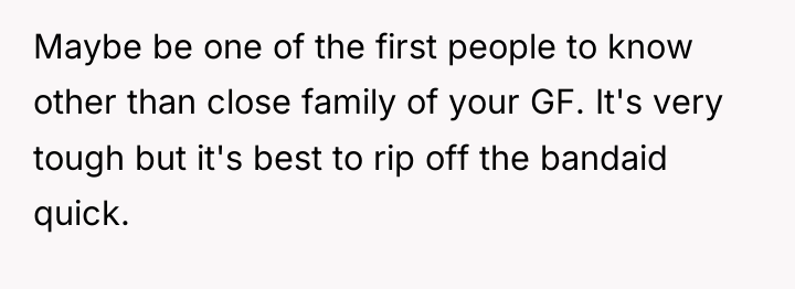 Maybe be one of the first people to know other...