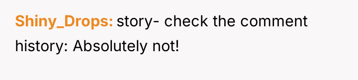 Shiny_Drops story- check the comment history: Absolutely not!