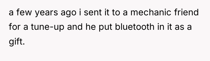 a few years ago i sent it to a mechanic...