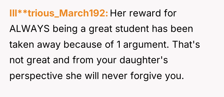 Ill**trious_March192 Her reward for ALWAYS being a great student has...