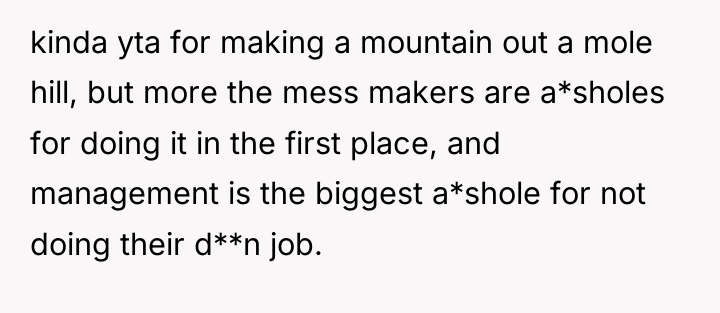 kinda yta for making a mountain out a mole hill,...
