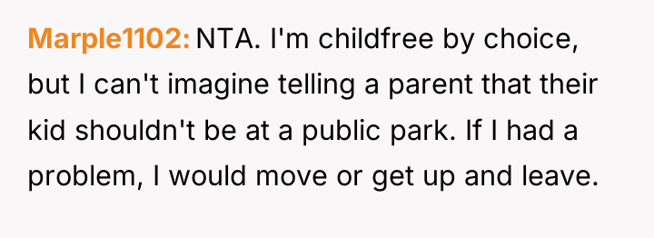 Marple1102 NTA. I'm childfree by choice, but I can't imagine...