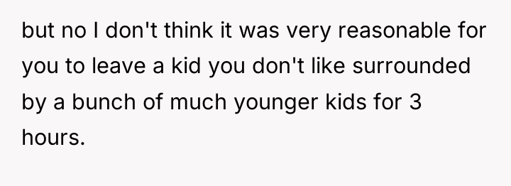 but no I don't think it was very reasonable for...