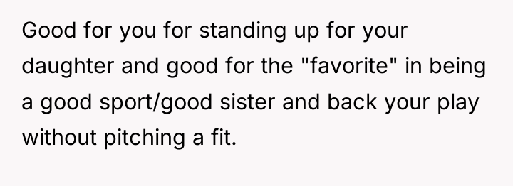 Good for you for standing up for your daughter and...