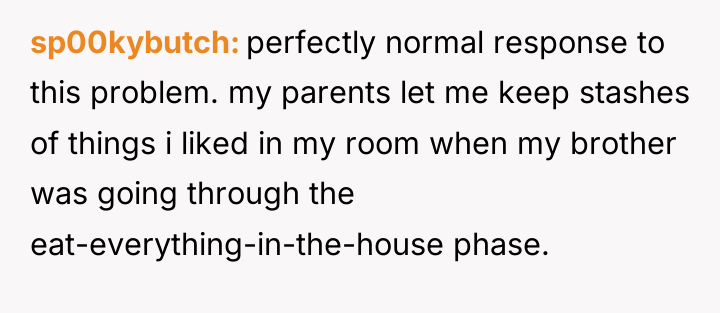 sp00kybutch perfectly normal response to this problem. my parents let...